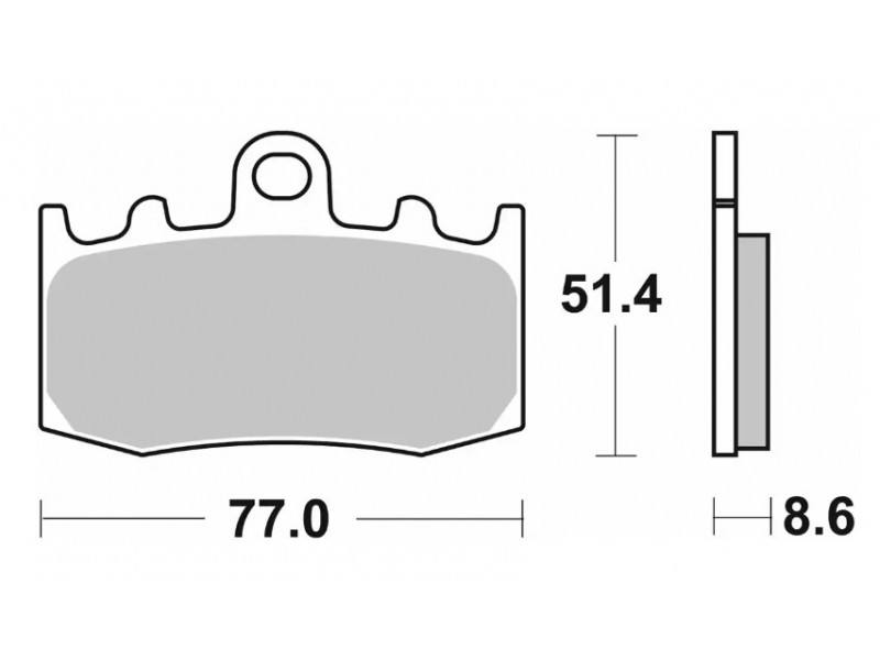 Гальмівні колодки SBS Performance Brake Pads / HHP, Sinter 796HS